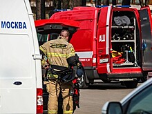 Автомобиль сгорел после аварии на МКАД