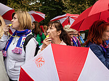 Манифестация бюджетников проходит в Варшаве