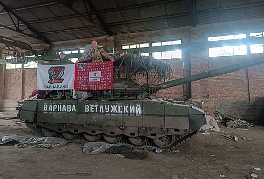 Жители Варнавина поздравили с Днём Победы воинов-земляков в Курской области