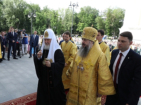 Патриарх Кирилл освятил восстановленный Спасский кафедральный собор в Пензе