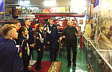 Гости с Байконура познакомились с пожарно-спасательной службой Москвы