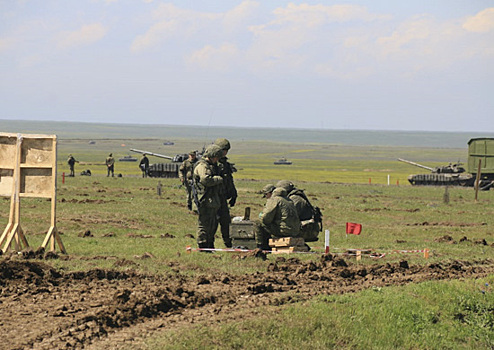 На полигоне Опук в Крыму оборудовали огневой городок для всех типов вооружений мотострелкового соединения