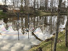 В Тверской области в пруду утонул земснаряд для очистки водоёмов