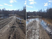 В Северном районе Новосибирской области закрыли дорогу из-за паводка