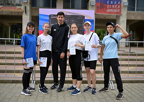 Юнармейцы Батайска приняли участие в забеге с российским тхэквондистом Алексеем Денисенко