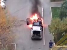 В Приморском крае ДТП закончилось сильным пожаром