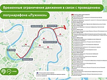 ЦОДД: 24 августа перекроют ряд набережных для участников полумарафона "Лужники"