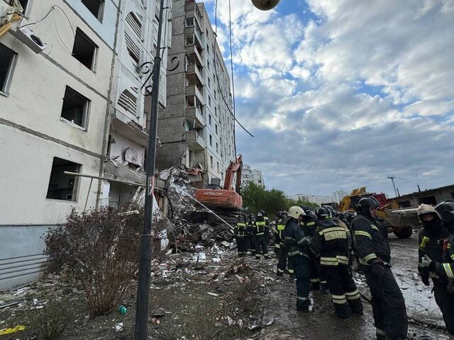 Число жертв при обрушении жилого дома в Белгороде увеличилось до 17