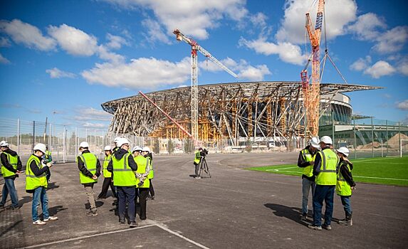 Лучший хоккейный комплекс в мире. Вице-губернатор Петербурга побывал на строительстве «СКА Арены»