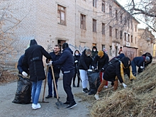 Волонтеры благоустроили территорию Волгоградского хосписа
