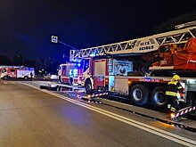 На территории воинской части в Подмосковье произошел пожар