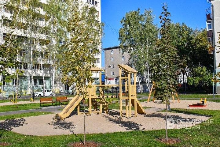 В Казани открылся первый благоустроенный по программе «Наш двор» двор в 2025 году