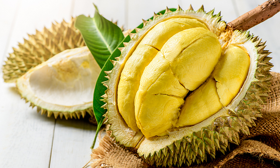 Дуриан – один из самых популярных фруктов Юго-Восточной Азии. Многие плоды дуриана настолько отвратительно пахнут, что их запрещено провозить в транспорте и вносить в отели. При этом мякоть дуриана имеет чрезвычайно нежную консистенцию, а её вкус может напоминать одновременно орехи, сыр, заварной крем, сочетание банана, манго, ананаса и папайи, ваниль, смесь мороженого, лука, клубники и хурмы
