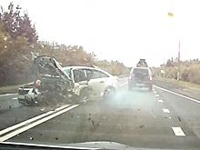 Пьяный лихач устроил серьезную аварию под Архангельском. Видео