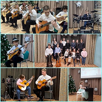 Новогодние концерты прошли в Митине на «Острове Героев» и «Острове Свободы»