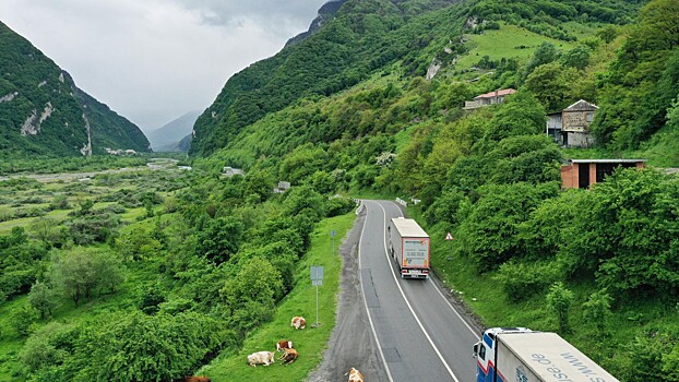 На границе с Грузией ожидают скопление большегрузов из-за ремонтных работ