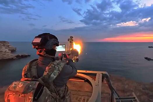 Уничтожение беспилотника ВСУ тепловизором «Кречет» у берегов Крыма попало на видео