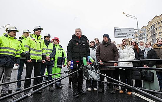 Собянин открыл дублер Калужского шоссе в Коммунарке