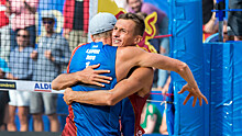 Лямин и Мыськив завершили борьбу на этапе Мирового тура по пляжному волейболу в Москве