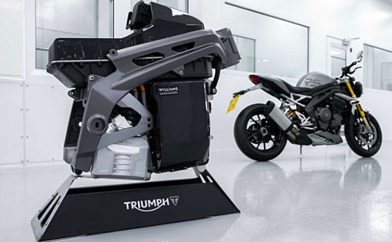 Компания Triumph представила снимки электробайка TE-1