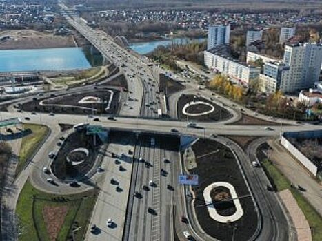 В Уфе завершена реконструкция развязки Валиди-проспект Салавата Юлаева