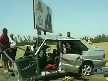 Опубликовано видео с места ДТП на Кубани, где погибли четыре человека