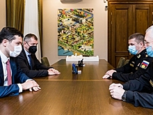 Алиханов встретился с новым командующим Балтфлота