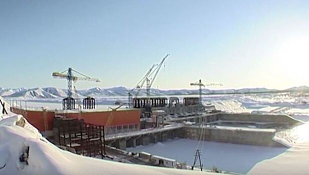 На строящейся Усть-Среднеканской ГЭС запустили третий гидроагрегат