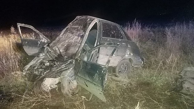 В Бугуруслане нетрезвый водитель, скрываясь от погони, слетел в кювет