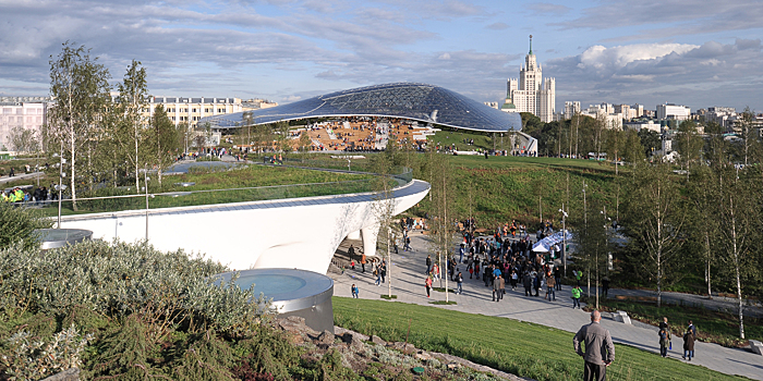 «Зарядье» и «Лужники» вошли в шорт-лист международного архитектурного конкурса