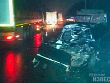 В Курской области автомобилист погиб в тройном ДТП