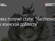 Дубровка получит статус "Населенного пункта воинской доблести"