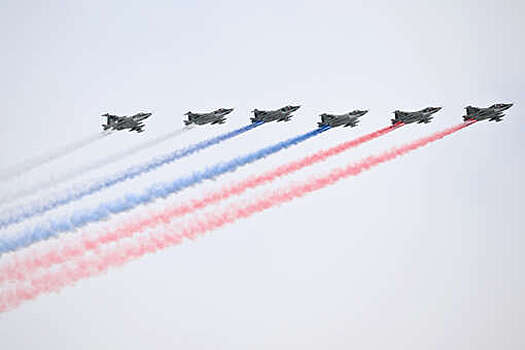 "Царьград": пилоты ВВС Франции раскрасили небо Марселя в российский триколор