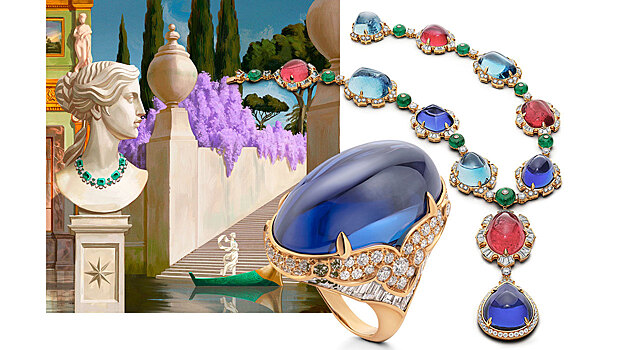 Внушительные перстни и причудливое паве из бриллиантов – в бесстыдно роскошной коллекции Bvlgari Barocko