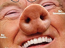 Журналисты превратили Трампа в свинью