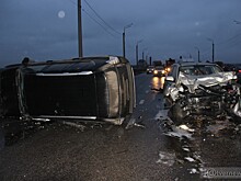 Видеорегистратор снял момент серьезного ДТП на Восточном мосту в Твери