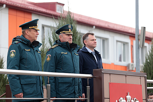 Глава МЧС и губернатор посетили Донспасцентр