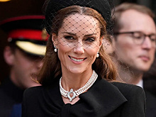 Кейт Миддлтон надела особенное ожерелье на похороны герцогини Кентской