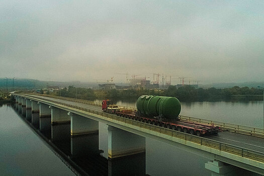 На стройплощадку Курской АЭС-2 доставили корпус первого реактора