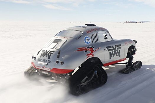 Полугусеничный Porsche 356 успешно завершил пробег по Антарктиде