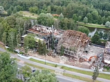 Спорткомплекс в Приморском парке Победы демонтируют с особой осторожностью