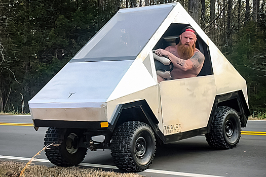 Видео: крошечная, но очень суровая копия Tesla Cybertruck