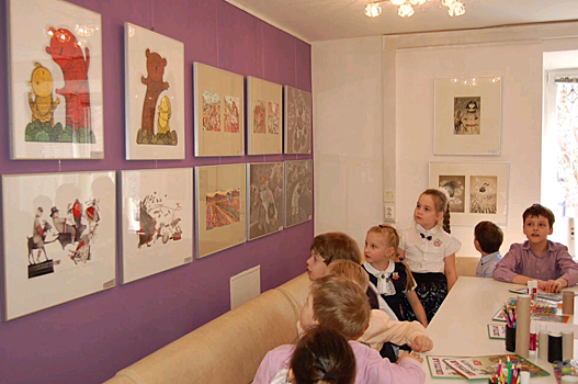 Выставка эстонских художников-иллюстраторов открылась в библиотеке имени Аркадия Гайдара