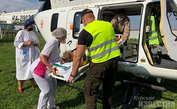 5-летнюю курянку, пострадавшую в ДТП, отправили в Москву санавиацией