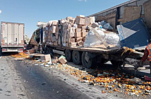 На трассе Тюмень-Омск произошла массовая авария с грузовиками