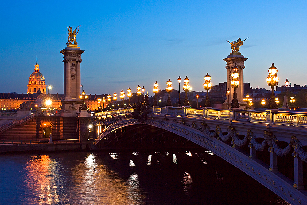 Мост Александра III, Париж, Франция, Европа