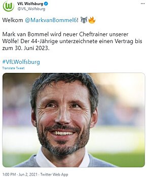 Официально: Ван Боммел возглавил «Вольфсбург»