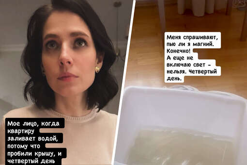 Актриса Юлия Снигирь пожаловалась на потоп в квартире из-за неубранного снега