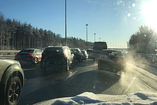Очередная массовая авария произошла в Ленобласти, но в этот раз на КАД
