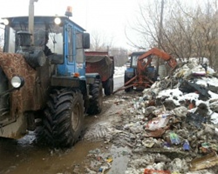 В Уфе ликвидировали стихийную свалку